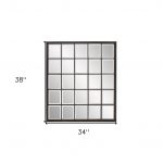 Homeroots - Rectangular Antique Black Finish Mirror With Beveled Edge - Image 7