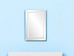 Homeroots - 36" Glass Framed Accent Mirror