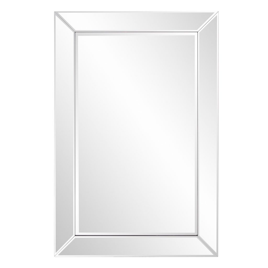 Homeroots - 36" Glass Framed Accent Mirror