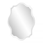 Homeroots - 32" Clear Scalloped Edges Unframed Accent Mirror - Image 3