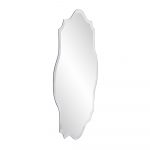 Homeroots - 32" Clear Scalloped Edges Unframed Accent Mirror - Image 4