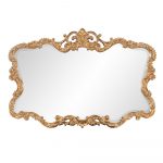 Homeroots - 27" Gold Ornate Scroll Framed Accent Mirror - Image 3