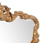 Homeroots - 27" Gold Ornate Scroll Framed Accent Mirror - Image 6