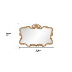 Homeroots - 27" Gold Ornate Scroll Framed Accent Mirror - Image 8