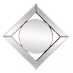Homeroots - 12" Round in Square Glass Framed Accent Mirror - Image 6