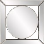 Homeroots - 12" Round in Square Glass Framed Accent Mirror - Image 9