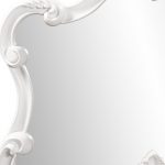 Homeroots - 28" White Baroque Framed Accent Mirror - Image 6