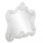 Homeroots - 28" White Baroque Framed Accent Mirror - Image 5