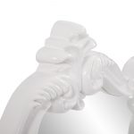 Homeroots - 28" White Baroque Framed Accent Mirror - Image 7