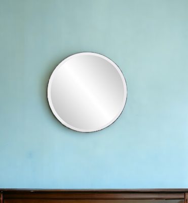 Homeroots - 12" Clear Round Unframed Accent Mirror
