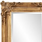 Homeroots - 23" Antiqued Gold Ornate Scroll Framed Accent Mirror - Image 7