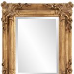 Homeroots - 23" Antiqued Gold Ornate Scroll Framed Accent Mirror - Image 8