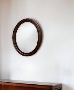 Homeroots - 33" Bronze Oval Framed Accent Mirror