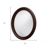 Homeroots - 33" Bronze Oval Framed Accent Mirror - Image 9