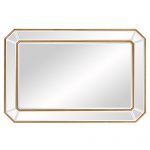 Homeroots - Recatngle Gold Leaf Mirror With Angled Corners Frame - Image 5