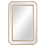 Homeroots - Recatngle Gold Leaf Mirror With Angled Corners Frame - Image 8