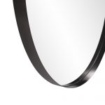 Homeroots - 36" Black Round Framed Accent Mirror - Image 6