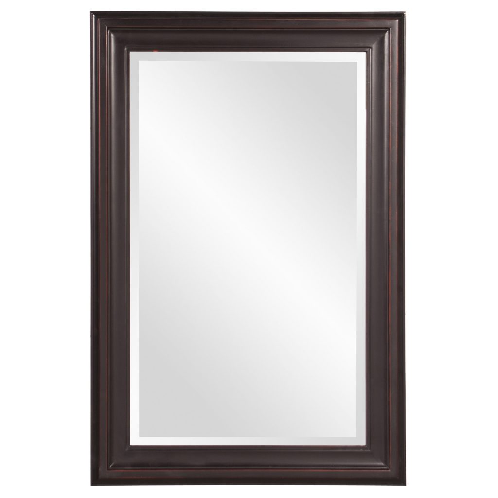 Homeroots - 33" Bronze Wood Accent Mirror