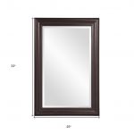 Homeroots - 33" Bronze Wood Accent Mirror - Image 8