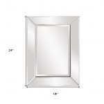 Homeroots - 24" Clear Beveled Edge Frame Accent Mirror - Image 8