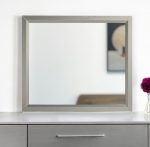 Homeroots - 36" Silver Framed Dresser Mount Mirror