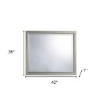 Homeroots - 36" Silver Framed Dresser Mount Mirror - Image 6