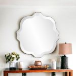 Homeroots - 16" Gray Abstract Unframed Accent Mirror