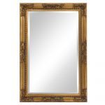 Homeroots - Rectangular Antiqued Gold Wood Frame Mirror - Image 5