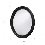 Homeroots - 33" Black Oval Framed Accent Mirror - Image 9
