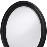 Homeroots - 33" Black Oval Framed Accent Mirror - Image 8