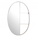 Homeroots - 34" Bronze Oval Steel Framed Accent Mirror - Image 3