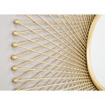 Homeroots - 35" Gold Round Iron Framed Accent Mirror - Image 6