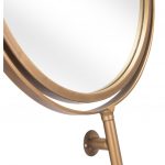Homeroots - Gold Round Wall Mount Mirror - Image 8