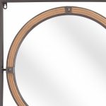 Homeroots - 22" Gray Square Steel Framed Accent Mirror - Image 6