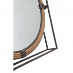 Homeroots - 22" Gray Square Steel Framed Accent Mirror - Image 8