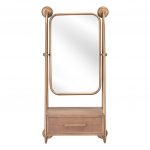 Homeroots - 36" Gold Steel Framed Accent Mirror - Image 6