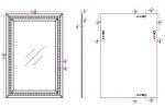 Homeroots - 36" Silver Glass Framed Accent Mirror - Image 4