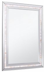 Homeroots - 36" Silver Glass Framed Accent Mirror - Image 2