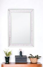 Homeroots - 36" Silver Glass Framed Accent Mirror - Image 5