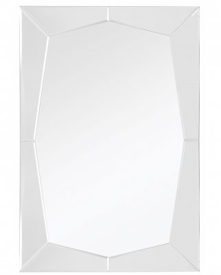 Homeroots - 36" Clear Glass Framed Accent Mirror