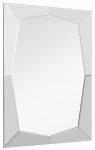 Homeroots - 36" Clear Glass Framed Accent Mirror