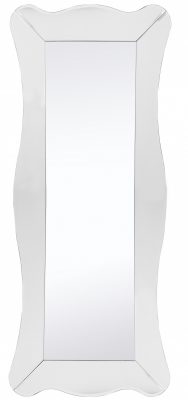 Homeroots - 65" Clear Novelty Glass Framed Full Length Hanging Mirror