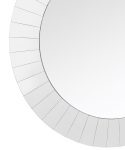Homeroots - 35" Clear Round Glass Framed Accent Mirror