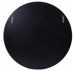 Homeroots - 35" Clear Round Glass Framed Accent Mirror - Image 4