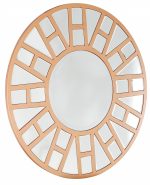 Homeroots - 32" Gold Round Metal Framed Accent Mirror - Image 4
