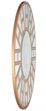 Homeroots - 32" Gold Round Metal Framed Accent Mirror - Image 6
