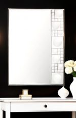 Homeroots - 38" Clear Glass Framed Accent Mirror - Image 3