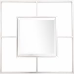 Homeroots - 32" Silver Square Metal Framed Accent Mirror - Image 5