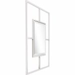 Homeroots - 32" Silver Square Metal Framed Accent Mirror - Image 2