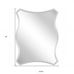 Homeroots - 32" Silver Novelty Glass Framed Accent Mirror - Image 9